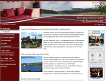 Tablet Screenshot of frankenwald-urlaub.de